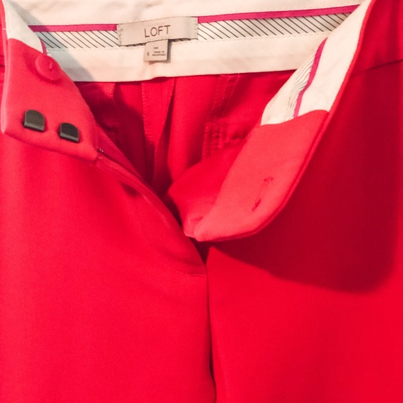 Dark coral LOFT Size 6 work dress pants - Picture 2 of 2